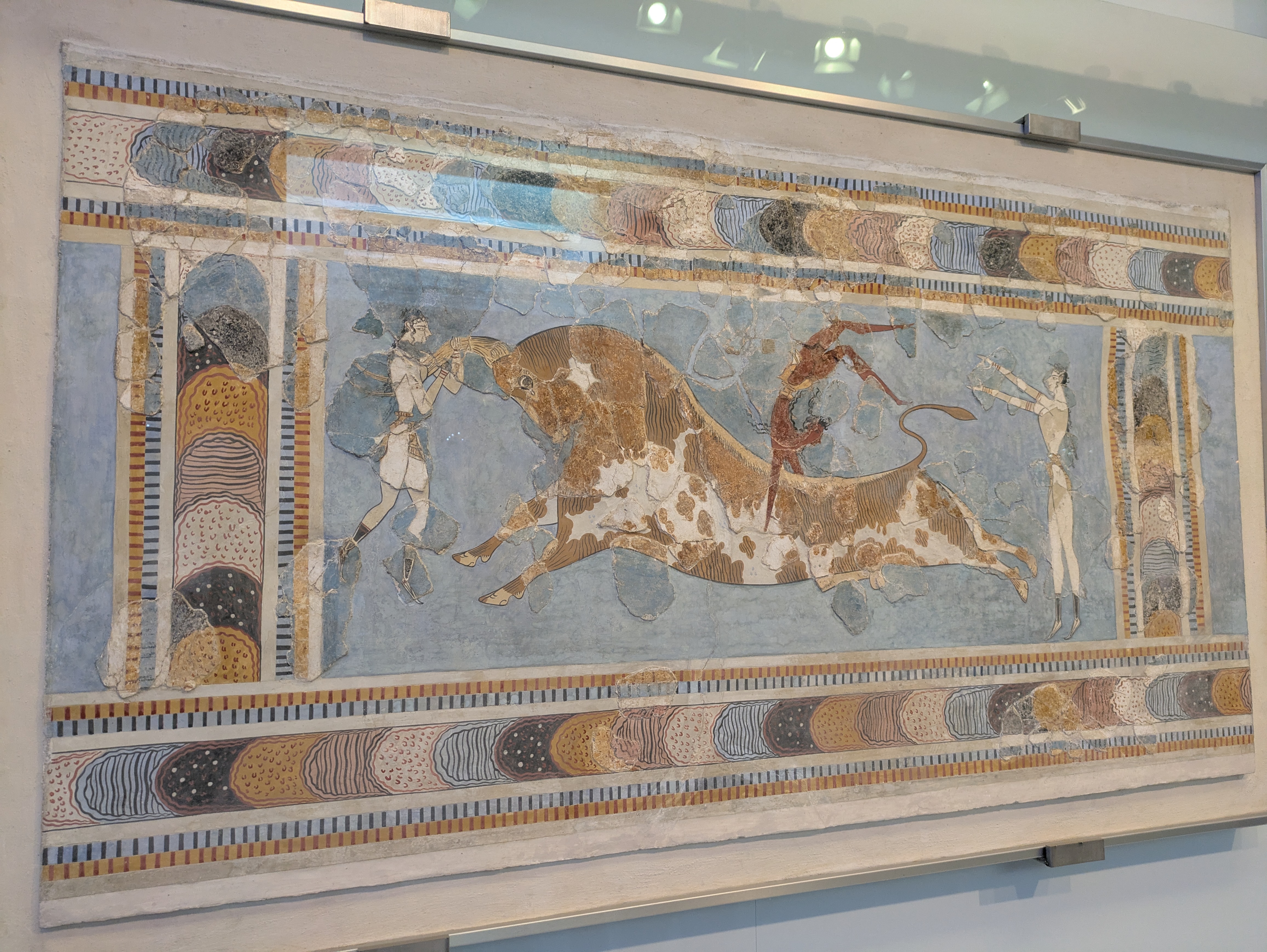 bull leaping fresco