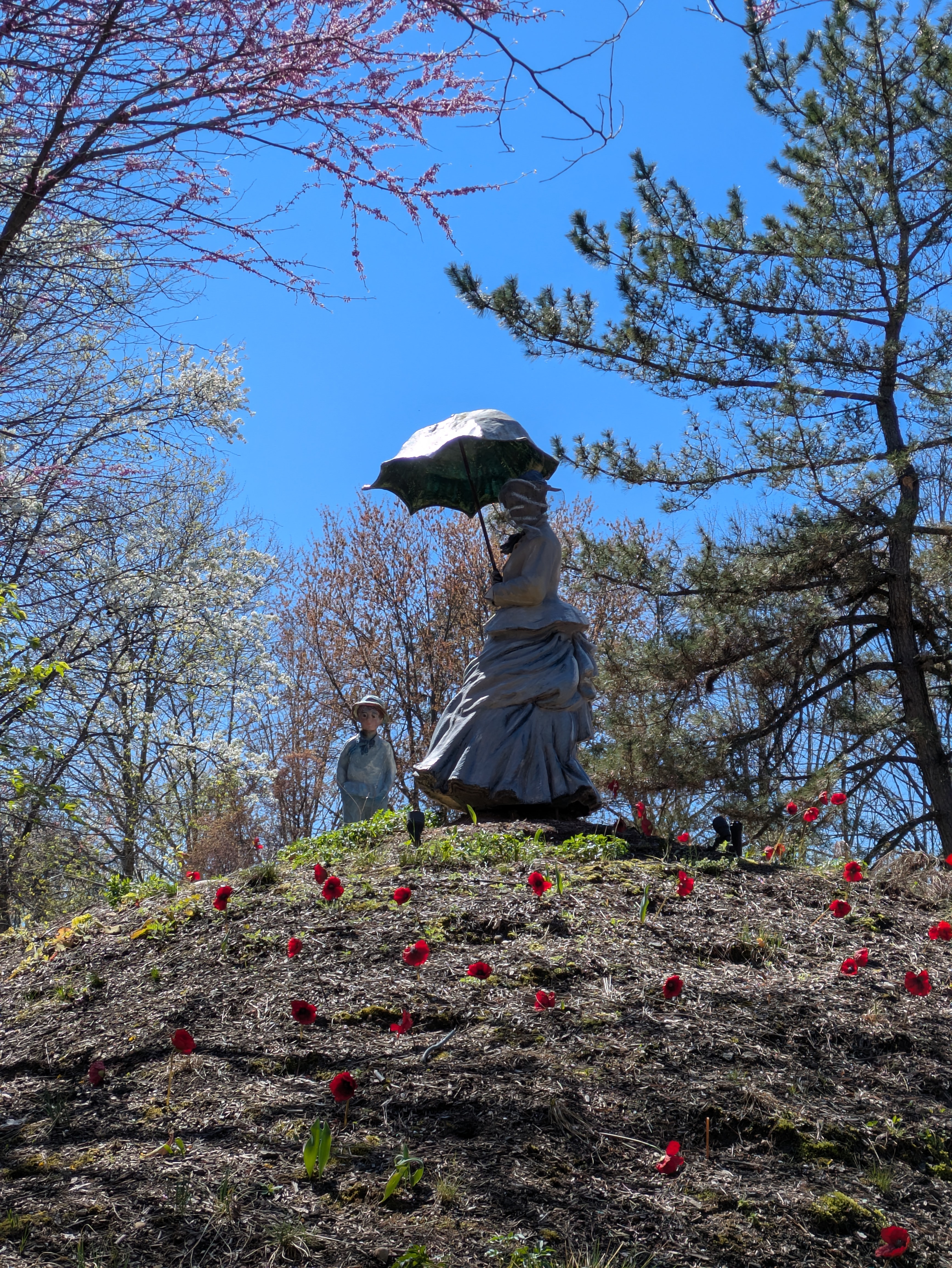 Monet-inspired garden sculpture